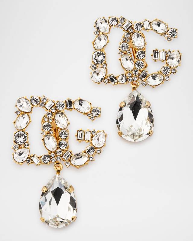 Embellished DG Logo Statement Earrings